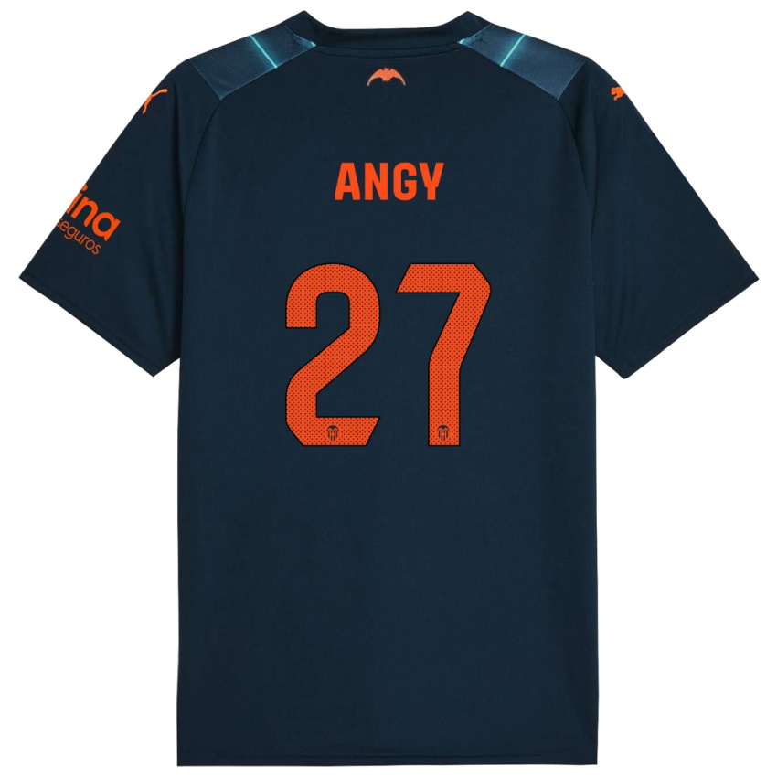 Damen Angy #27 Marineblau Auswärtstrikot Trikot 2023/24 T-Shirt Österreich