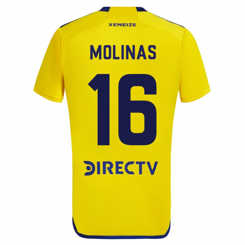 Damen Aaron Molinas #16 Gelb Auswärtstrikot Trikot 2023/24 T-Shirt Österreich