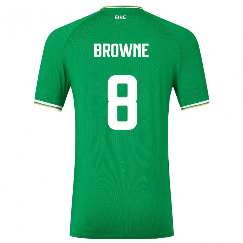 Kinder Irische Alan Browne #8 Grün Heimtrikot Trikot 24-26 T-Shirt Österreich