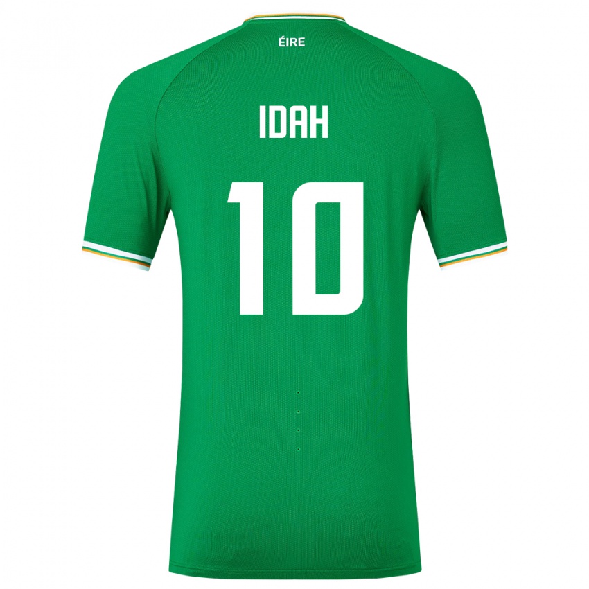 Kinder Irische Adam Idah #10 Grün Heimtrikot Trikot 24-26 T-Shirt Österreich
