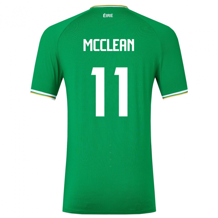 Kinder Irische James Mcclean #11 Grün Heimtrikot Trikot 24-26 T-Shirt Österreich