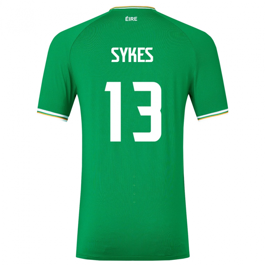 Kinder Irische Mark Sykes #13 Grün Heimtrikot Trikot 24-26 T-Shirt Österreich