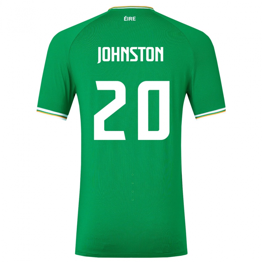 Kinder Irische Mikey Johnston #20 Grün Heimtrikot Trikot 24-26 T-Shirt Österreich