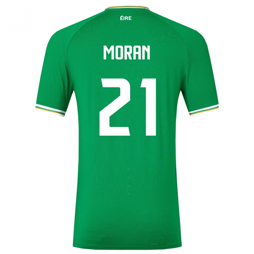 Kinder Irische Andy Moran #21 Grün Heimtrikot Trikot 24-26 T-Shirt Österreich
