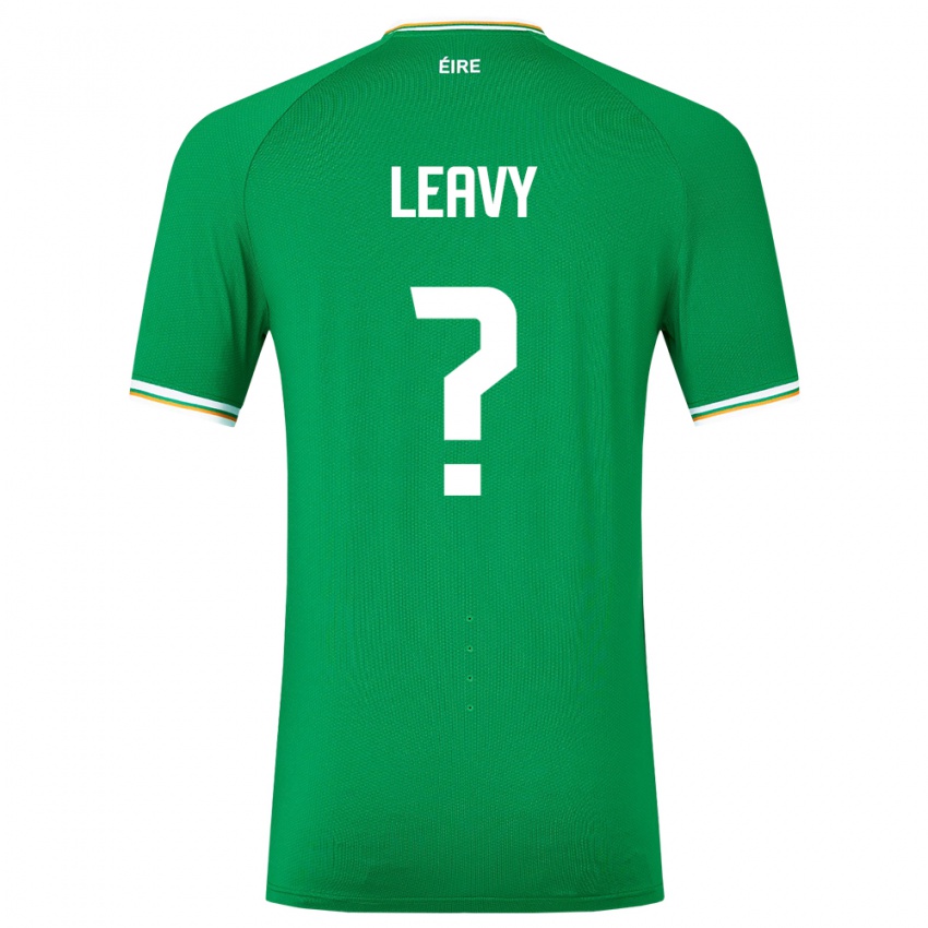 Kinder Irische Kian Leavy #0 Grün Heimtrikot Trikot 24-26 T-Shirt Österreich