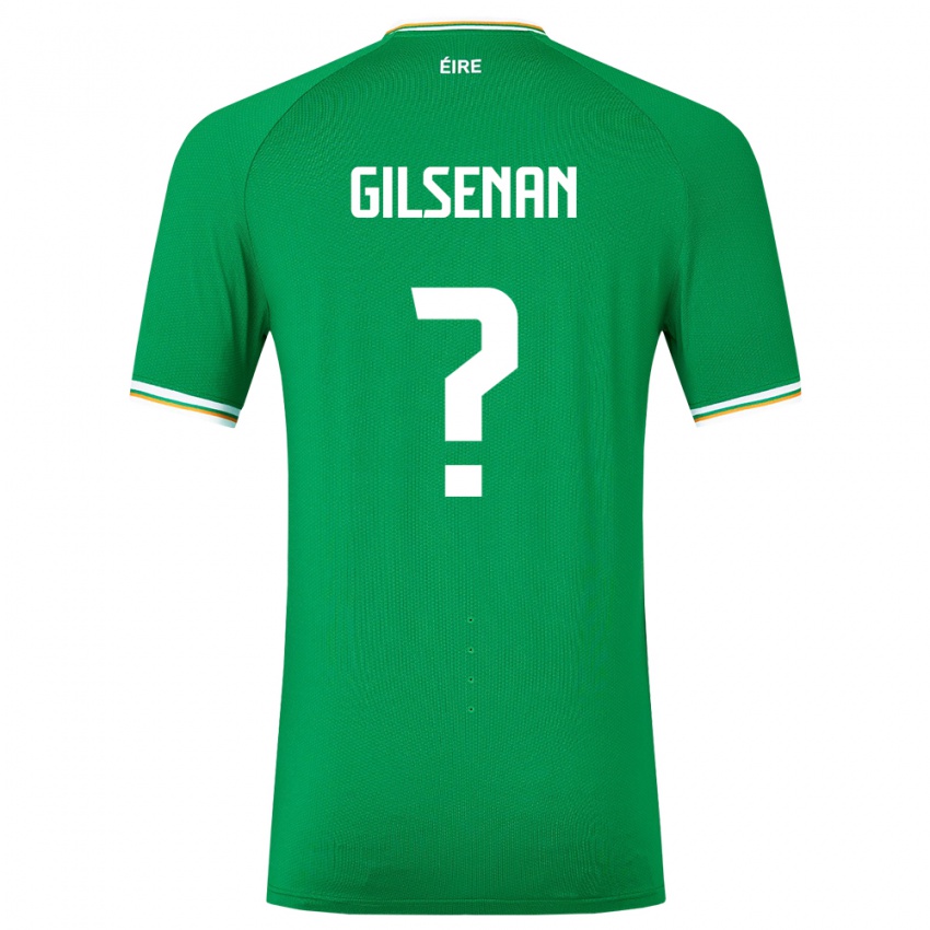 Kinder Irische Zak Gilsenan #0 Grün Heimtrikot Trikot 24-26 T-Shirt Österreich