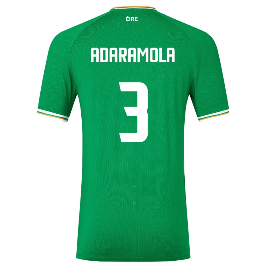 Kinder Irische Tayo Adaramola #3 Grün Heimtrikot Trikot 24-26 T-Shirt Österreich