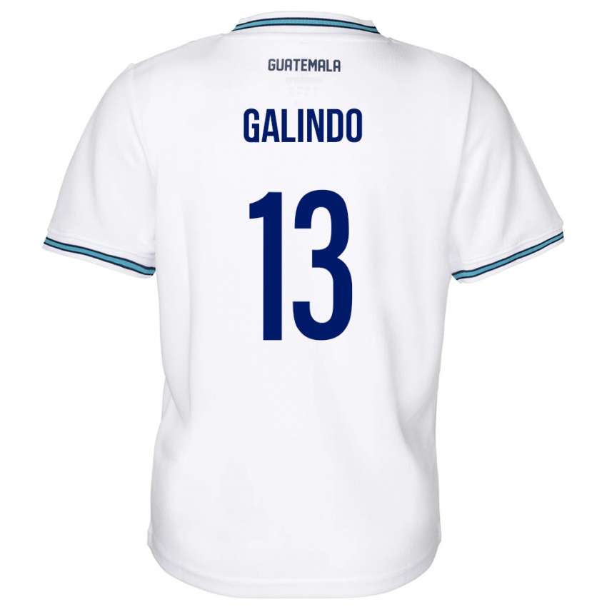 Damen Guatemala Alejandro Galindo #13 Weiß Heimtrikot Trikot 24-26 T-Shirt Österreich