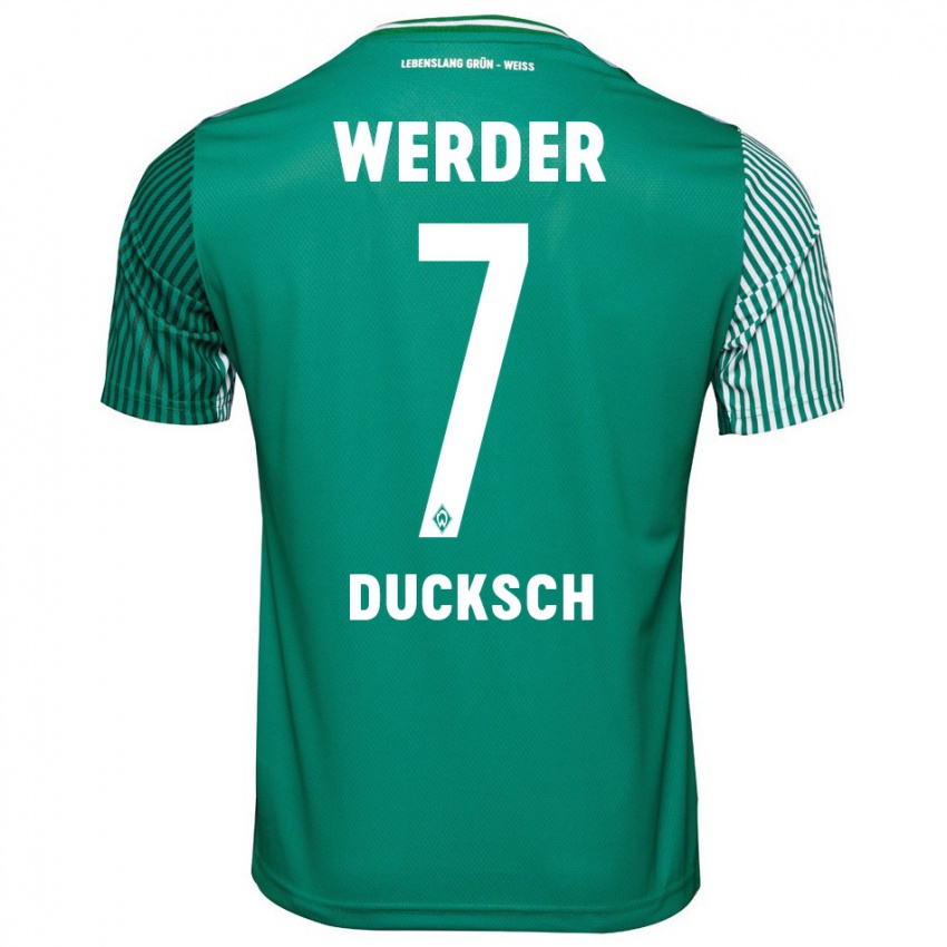 Kinder Marvin Ducksch #7 Grün Heimtrikot Trikot 2023/24 T-Shirt Österreich