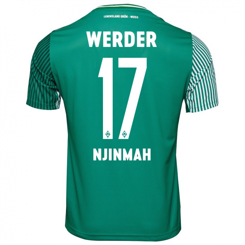 Kinder Justin Njinmah #17 Grün Heimtrikot Trikot 2023/24 T-Shirt Österreich