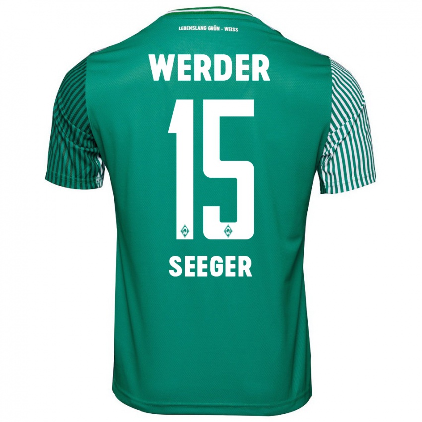 Kinder Ben Ekobena-Seeger #15 Grün Heimtrikot Trikot 2023/24 T-Shirt Österreich