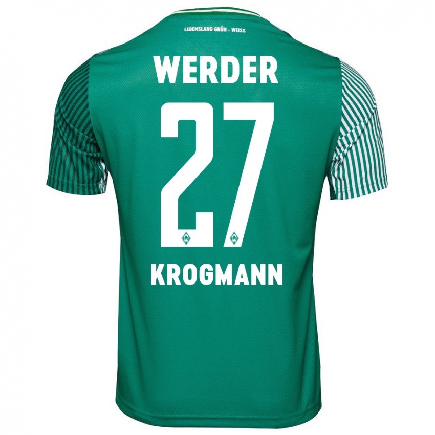 Kinder Avid Krogmann #27 Grün Heimtrikot Trikot 2023/24 T-Shirt Österreich