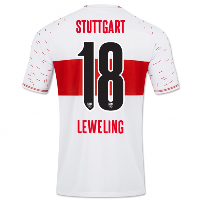 Kinder Jamie Leweling #18 Weiß Heimtrikot Trikot 2023/24 T-Shirt Österreich