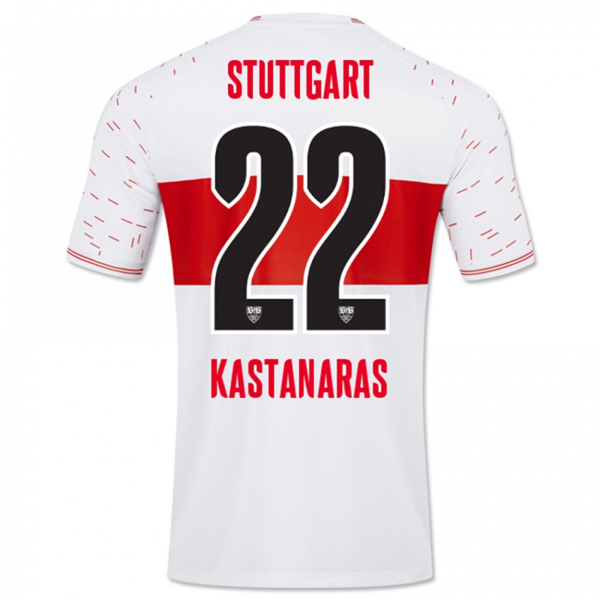 Kinder Thomas Kastanaras #22 Weiß Heimtrikot Trikot 2023/24 T-Shirt Österreich