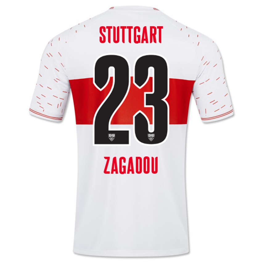 Kinder Dan-Axel Zagadou #23 Weiß Heimtrikot Trikot 2023/24 T-Shirt Österreich