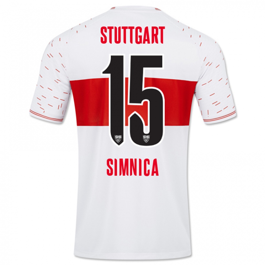 Kinder Luan Simnica #15 Weiß Heimtrikot Trikot 2023/24 T-Shirt Österreich