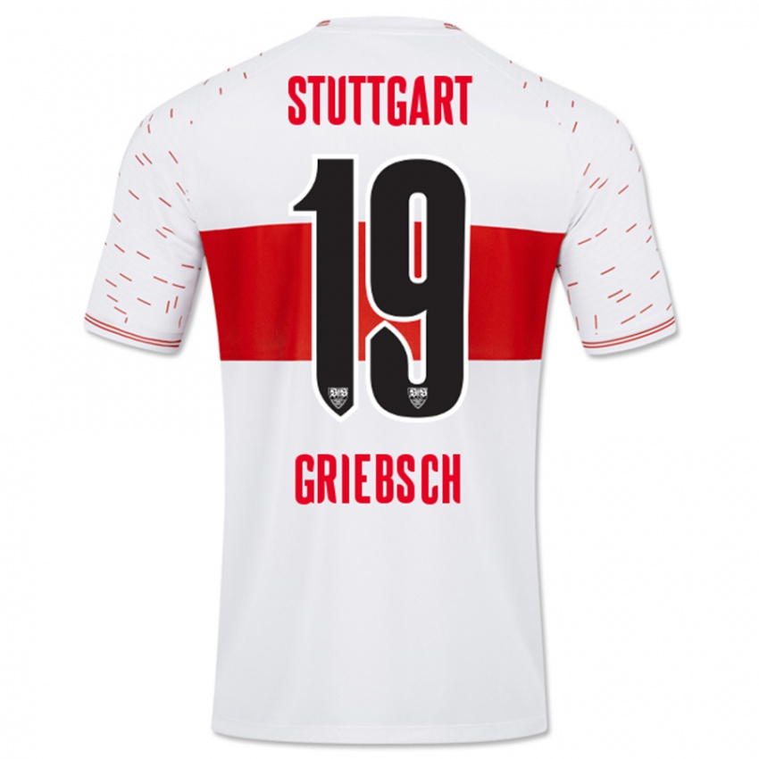 Kinder Lukas Griebsch #19 Weiß Heimtrikot Trikot 2023/24 T-Shirt Österreich