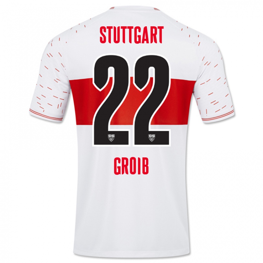 Kinder Alexander Groiß #22 Weiß Heimtrikot Trikot 2023/24 T-Shirt Österreich