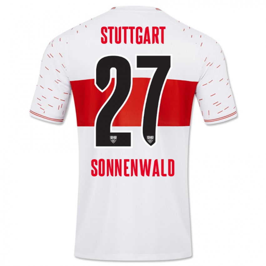 Kinder Lukas Sonnenwald #27 Weiß Heimtrikot Trikot 2023/24 T-Shirt Österreich