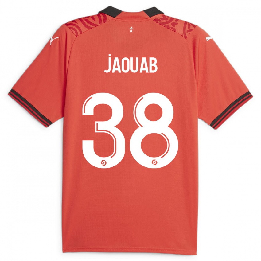Kinder Mohamed Jaouab #38 Rot Heimtrikot Trikot 2023/24 T-Shirt Österreich