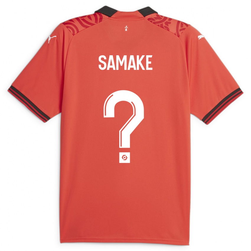 Kinder Wilson Samaké #0 Rot Heimtrikot Trikot 2023/24 T-Shirt Österreich