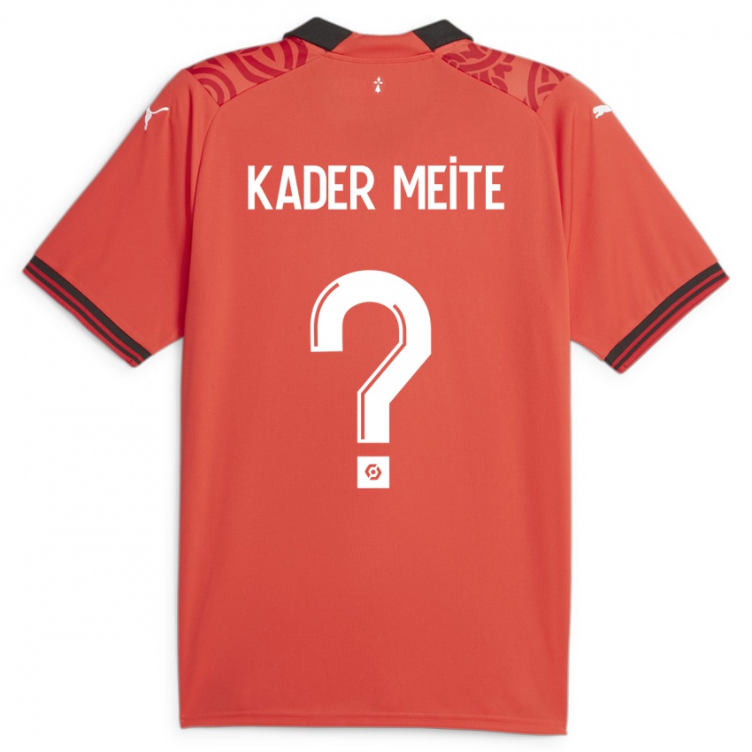 Kinder Mohamed Kader Meïté #0 Rot Heimtrikot Trikot 2023/24 T-Shirt Österreich