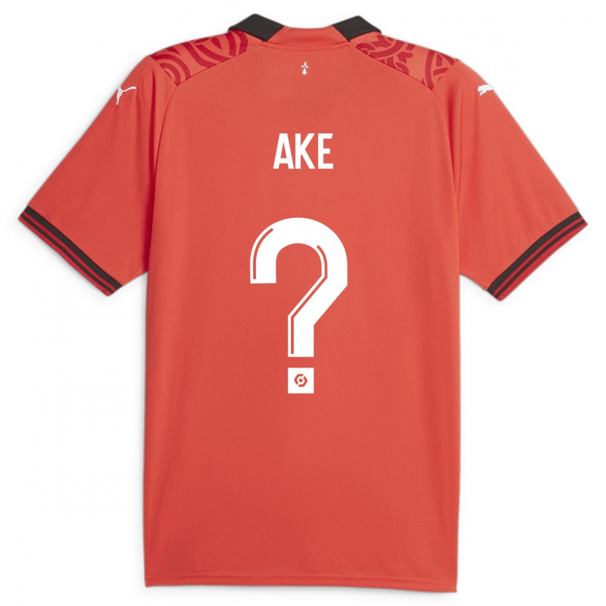 Kinder Junior Ake #0 Rot Heimtrikot Trikot 2023/24 T-Shirt Österreich