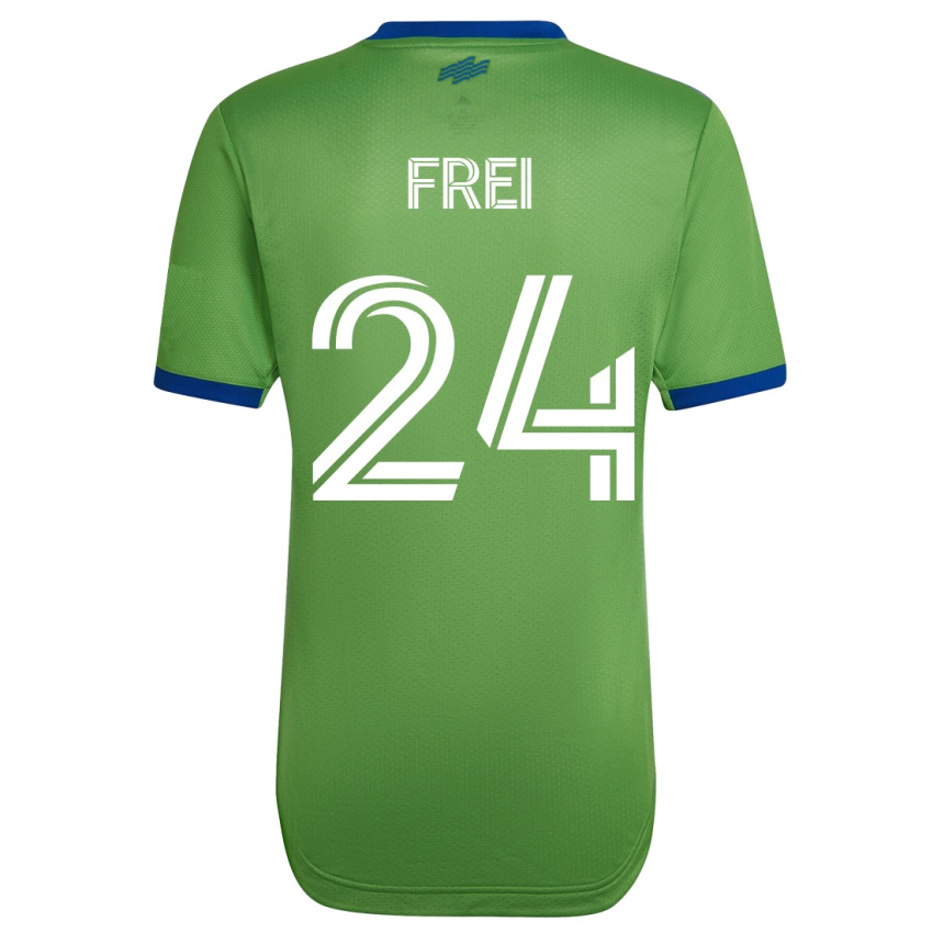 Kinder Stefan Frei #24 Grün Heimtrikot Trikot 2023/24 T-Shirt Österreich