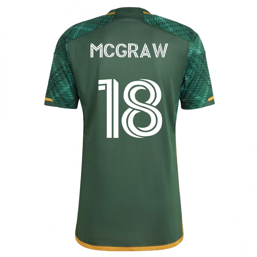 Kinder Zac Mcgraw #18 Grün Heimtrikot Trikot 2023/24 T-Shirt Österreich