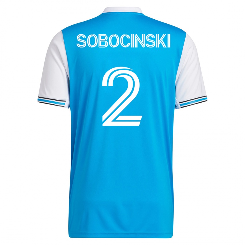 Kinder Jan Sobocinski #2 Blau Heimtrikot Trikot 2023/24 T-Shirt Österreich