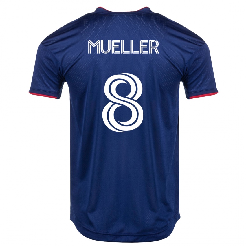 Kinder Chris Mueller #8 Marine Heimtrikot Trikot 2023/24 T-Shirt Österreich