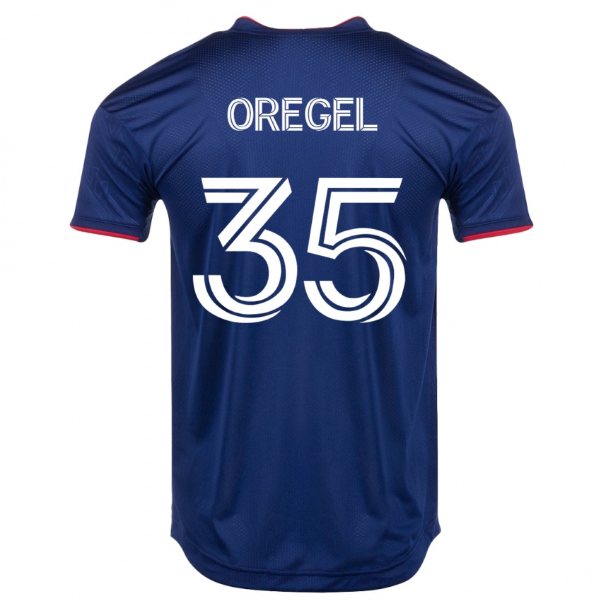 Kinder Sergio Oregel #35 Marine Heimtrikot Trikot 2023/24 T-Shirt Österreich