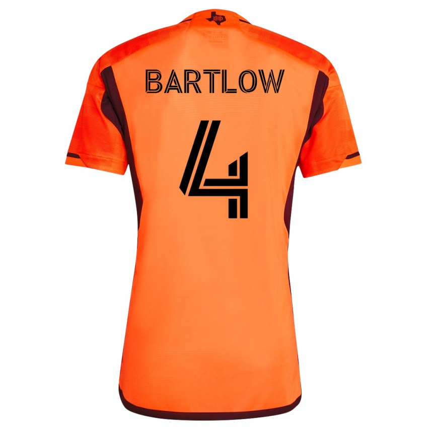 Kinder Ethan Bartlow #4 Orangefarben Heimtrikot Trikot 2023/24 T-Shirt Österreich