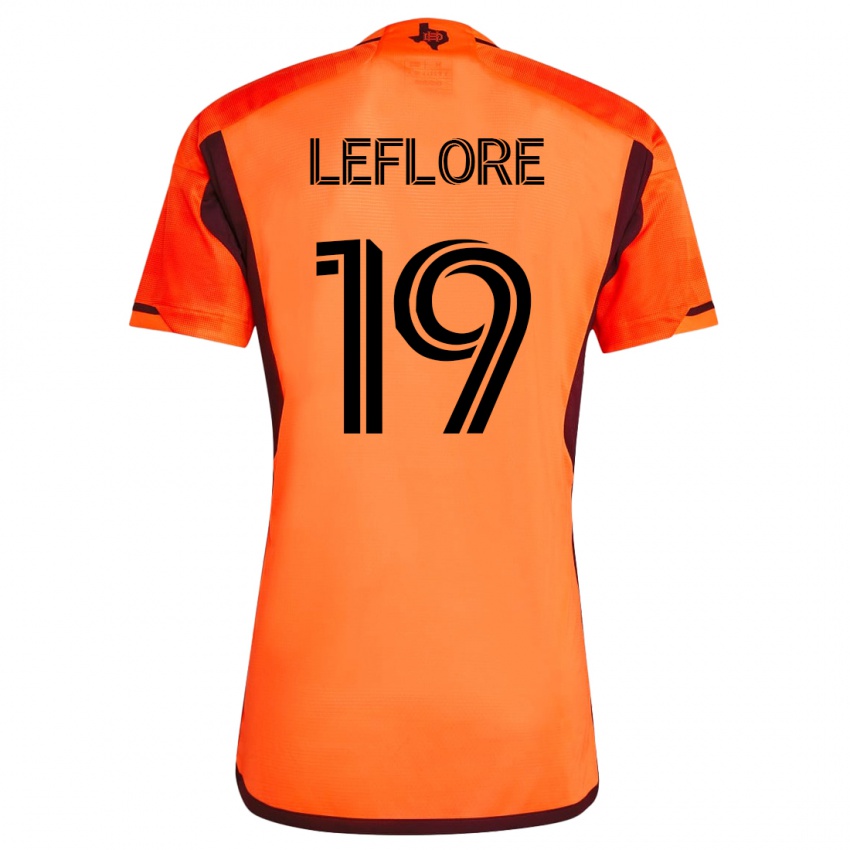 Kinder Isaiah Leflore #19 Orangefarben Heimtrikot Trikot 2023/24 T-Shirt Österreich