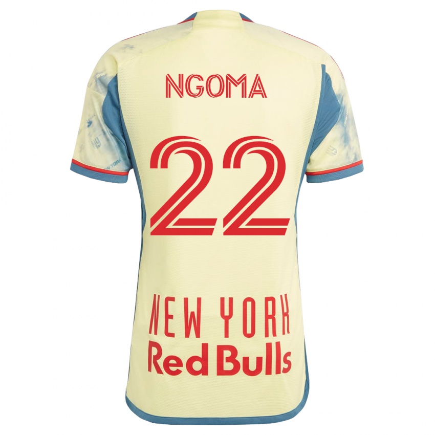 Kinder Serge Ngoma #22 Gelb Heimtrikot Trikot 2023/24 T-Shirt Österreich
