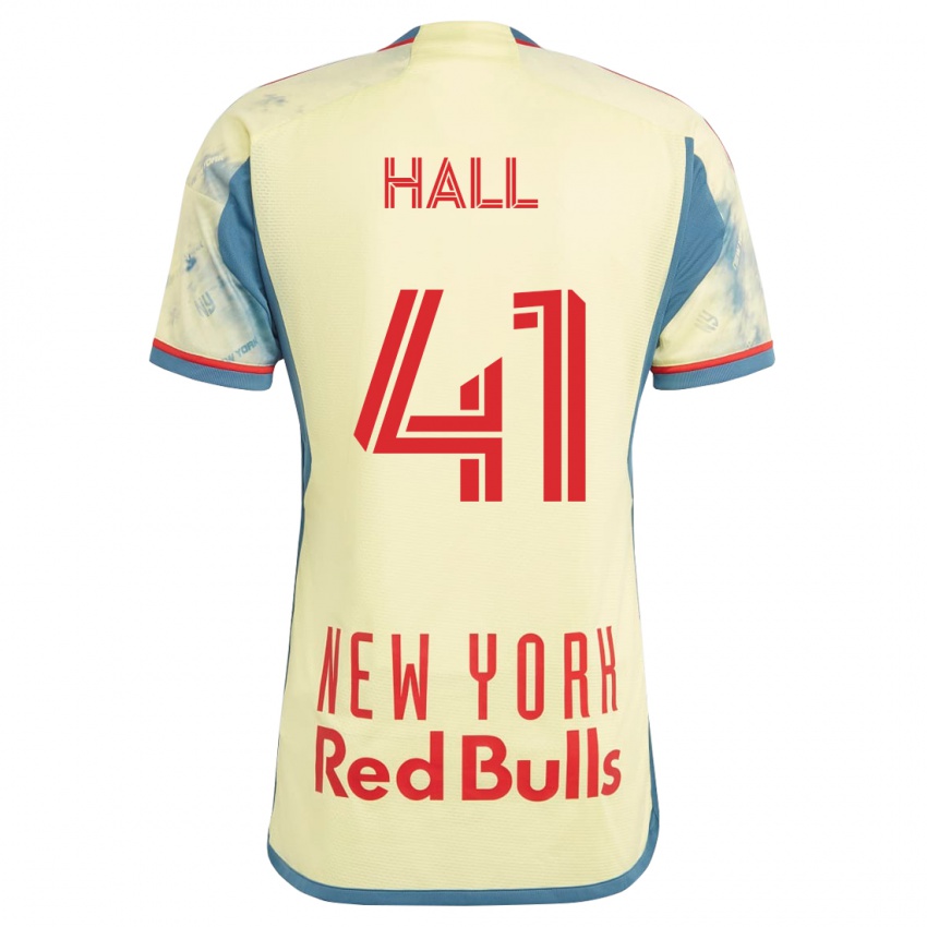 Kinder Julian Hall #41 Gelb Heimtrikot Trikot 2023/24 T-Shirt Österreich