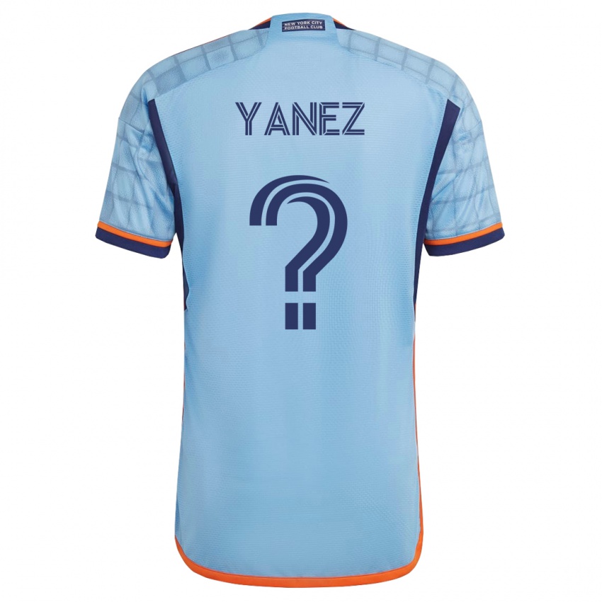 Kinder Zidane Yañez #0 Blau Heimtrikot Trikot 2023/24 T-Shirt Österreich