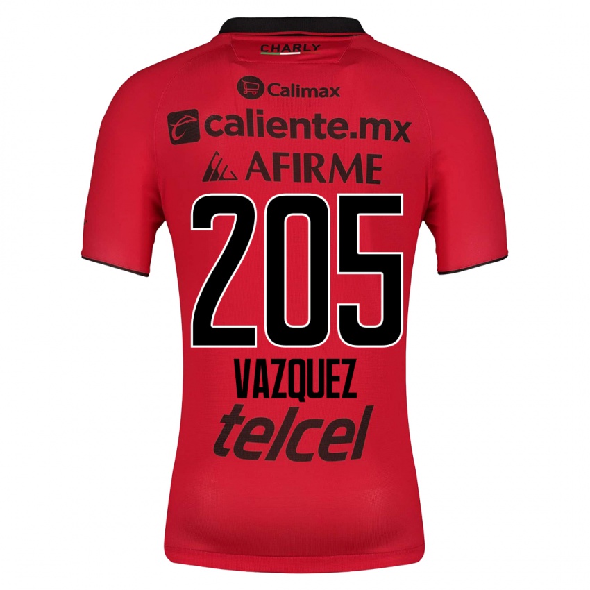 Kinder Aldair Vázquez #205 Rot Heimtrikot Trikot 2023/24 T-Shirt Österreich