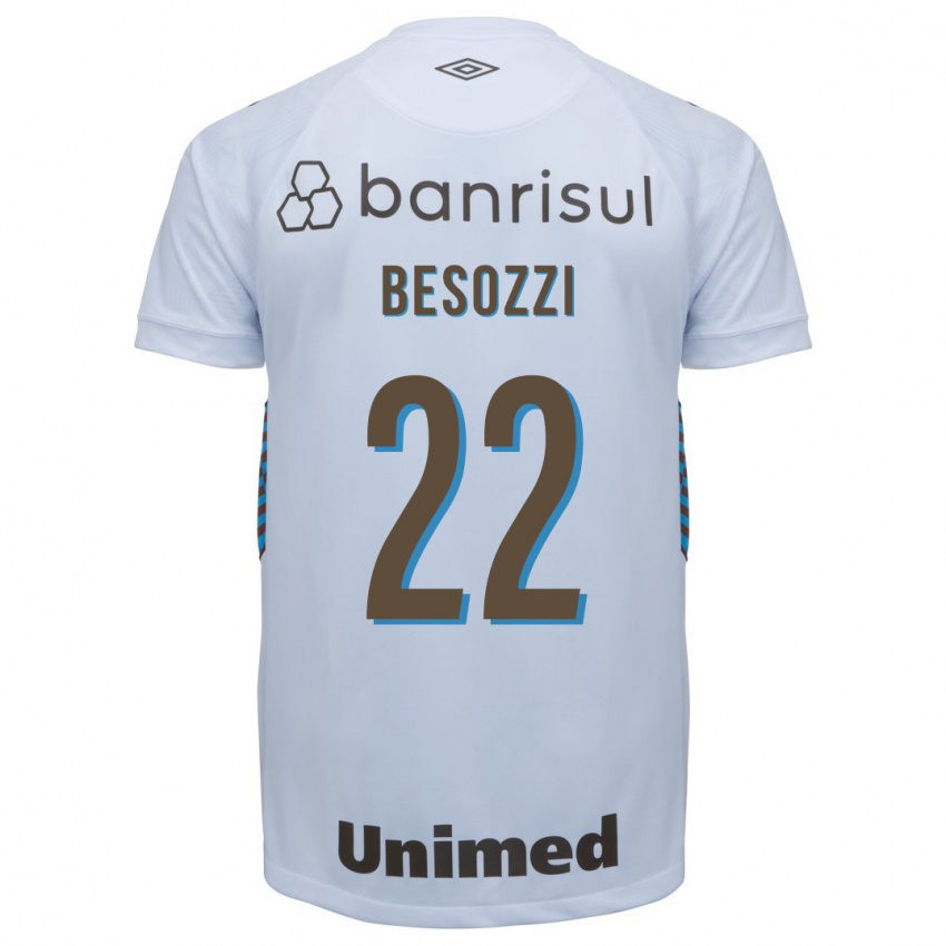 Kinder Lucas Besozzi #22 Weiß Auswärtstrikot Trikot 2023/24 T-Shirt Österreich