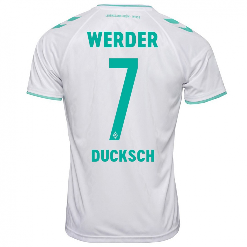 Kinder Marvin Ducksch #7 Weiß Auswärtstrikot Trikot 2023/24 T-Shirt Österreich