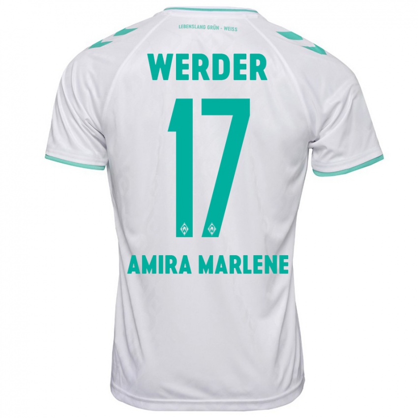 Kinder Amira Marlene Dahl #17 Weiß Auswärtstrikot Trikot 2023/24 T-Shirt Österreich