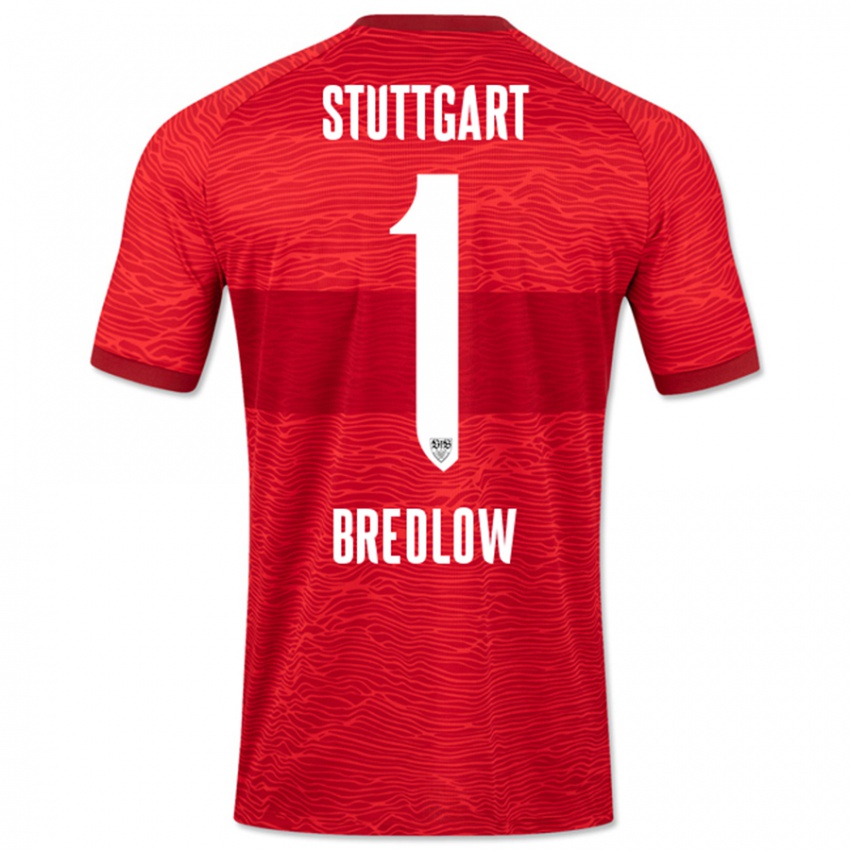 Kinder Fabian Bredlow #1 Rot Auswärtstrikot Trikot 2023/24 T-Shirt Österreich