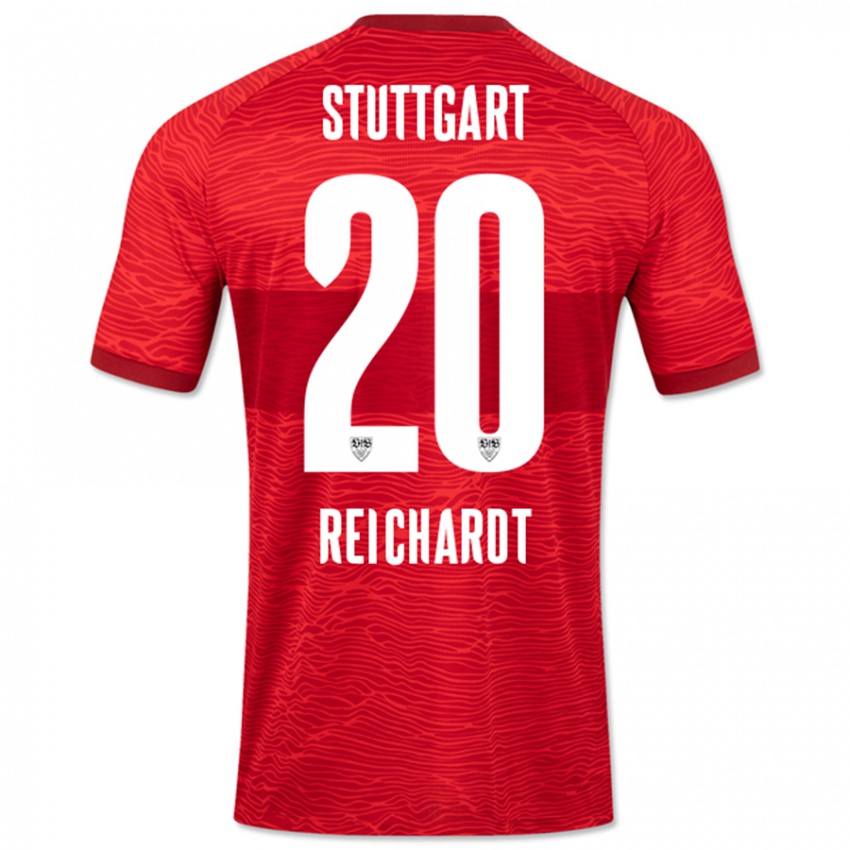 Kinder Leon Reichardt #20 Rot Auswärtstrikot Trikot 2023/24 T-Shirt Österreich