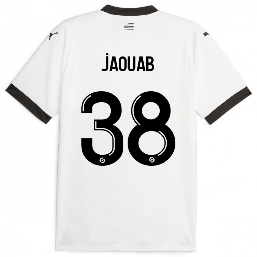 Kinder Mohamed Jaouab #38 Weiß Auswärtstrikot Trikot 2023/24 T-Shirt Österreich
