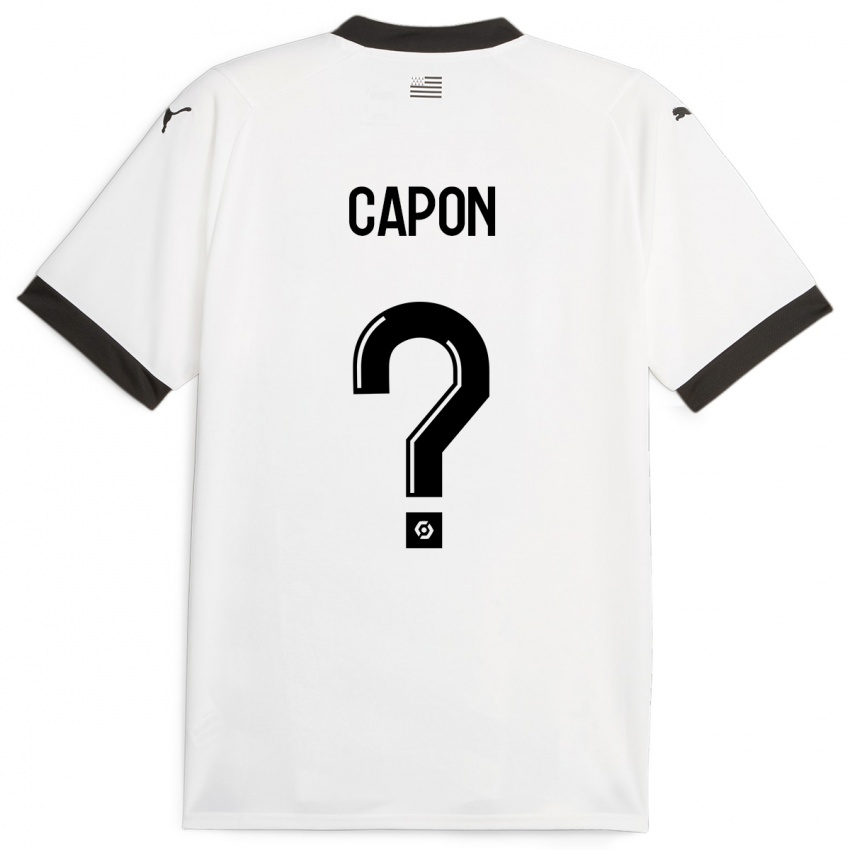 Kinder José Capon #0 Weiß Auswärtstrikot Trikot 2023/24 T-Shirt Österreich