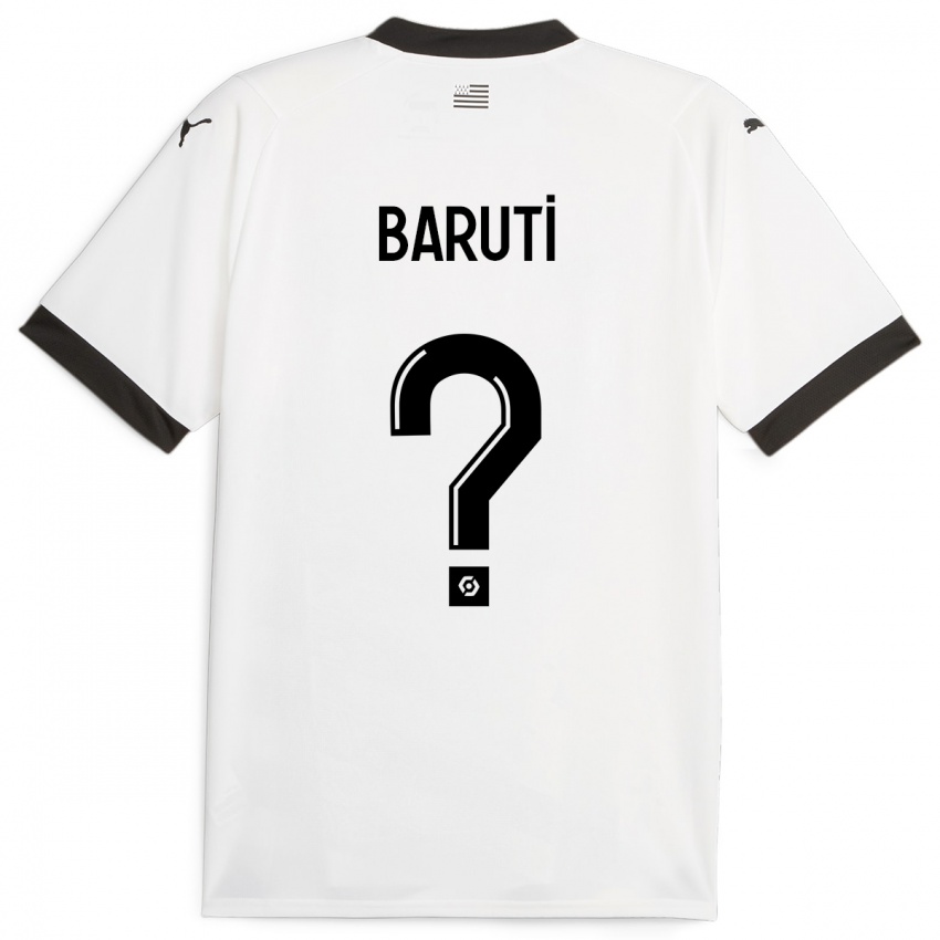 Kinder Kelian Baruti #0 Weiß Auswärtstrikot Trikot 2023/24 T-Shirt Österreich