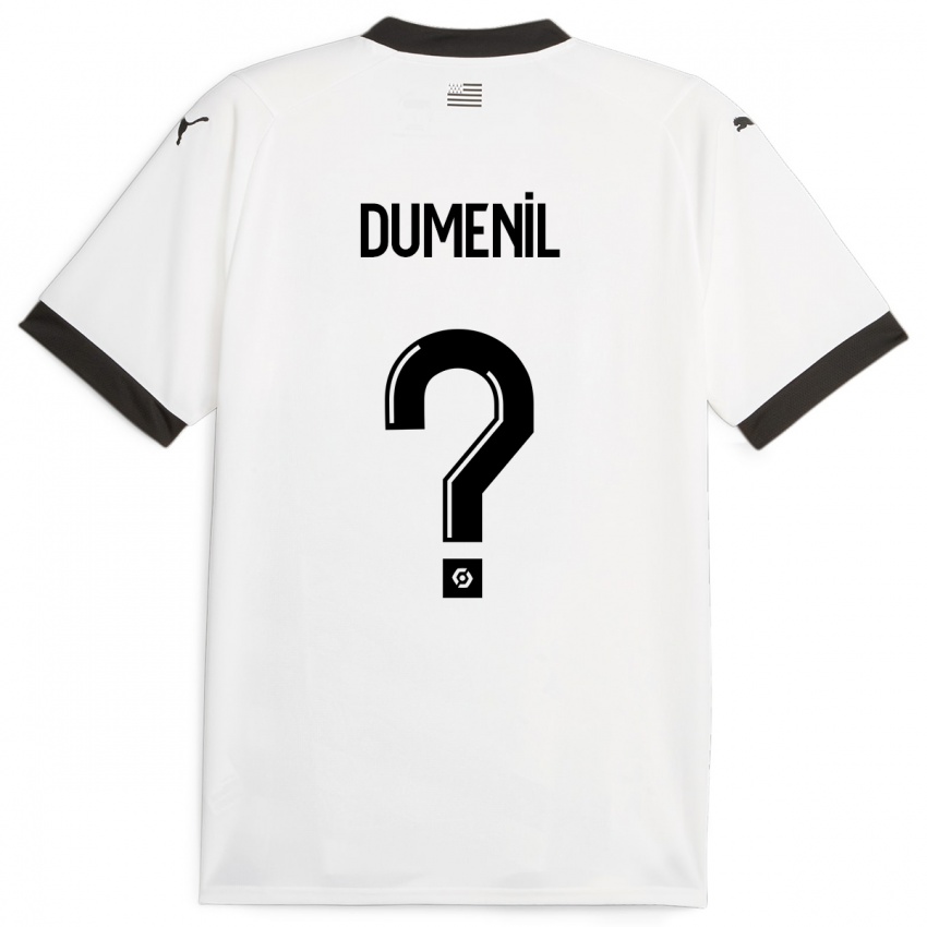 Kinder Kylian Dumenil #0 Weiß Auswärtstrikot Trikot 2023/24 T-Shirt Österreich