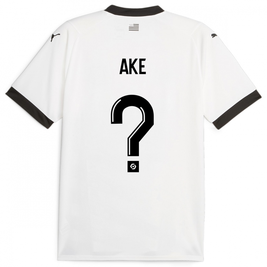 Kinder Junior Ake #0 Weiß Auswärtstrikot Trikot 2023/24 T-Shirt Österreich