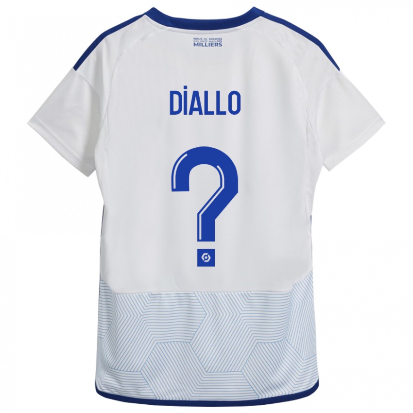 Kinder Zoumana Diallo #0 Weiß Auswärtstrikot Trikot 2023/24 T-Shirt Österreich