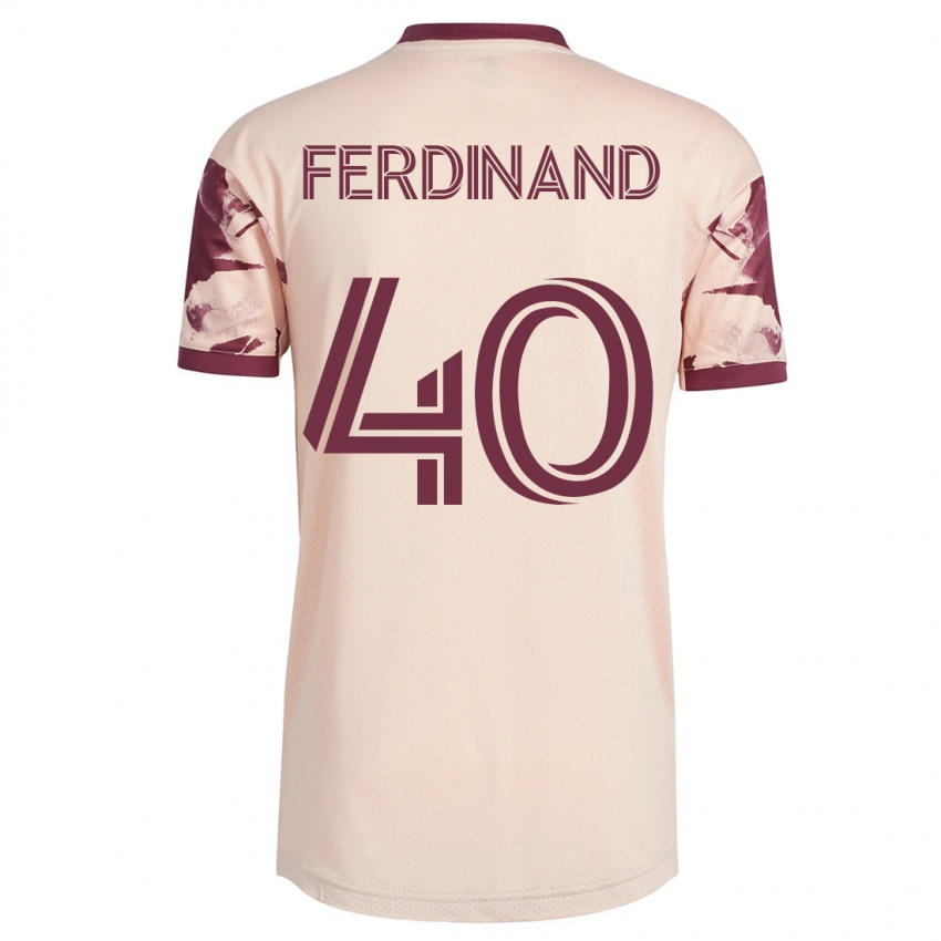 Kinder Keesean Ferdinand #40 Cremefarben Auswärtstrikot Trikot 2023/24 T-Shirt Österreich